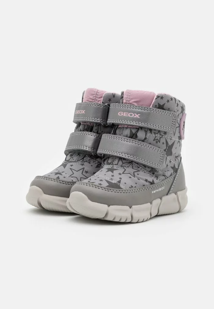 Geox FLEXYPER GIRL ABX - Bottes De Neige - Grey/pink – Image 2