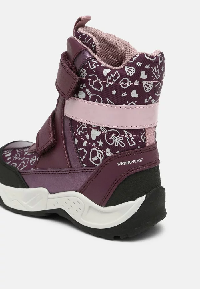 Geox SENTIERO GIRL - Bottes De Neige - Prune/dark Rose – Image 5