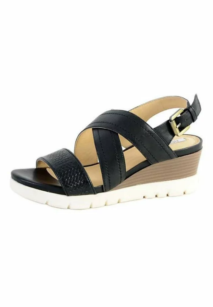 GEOX MARYKARMEN - Sandales Compensées - Black