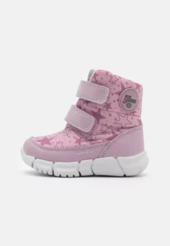 Geox FLEXYPER GIRL ABX - Bottes De Neige - Dark Rose/grey