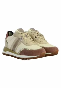 CUIR GEOX TABELYA D16AQA - Baskets Basses - Crème/taupe Clair