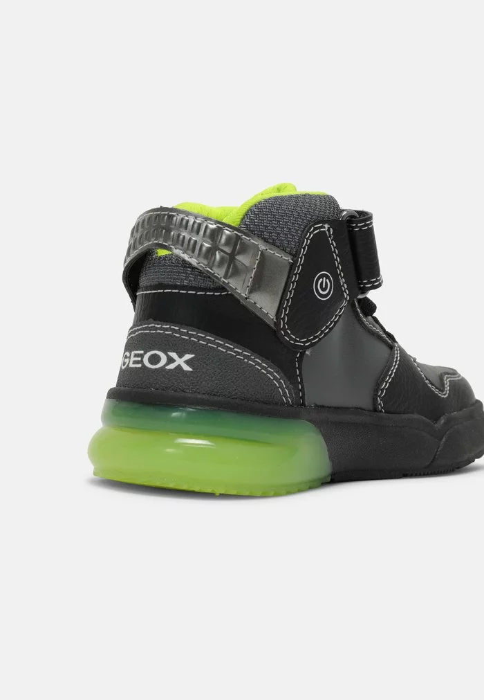 Geox GRAYJAY BOY - Baskets Montantes - Black/lime – Image 5