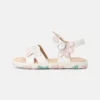 Geox SANDAL HAITI GIRL - Sandales - White/pink