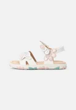 Geox SANDAL HAITI GIRL - Sandales - White/pink