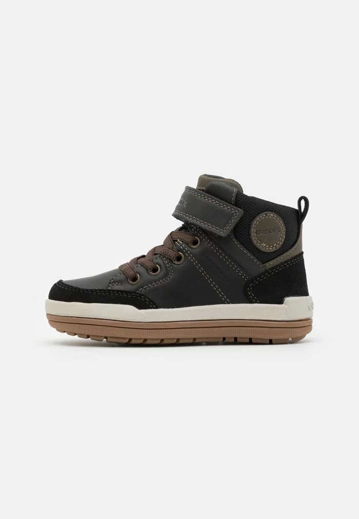 Geox CHARZ BOY ABX - Bottines à Lacets - Black/military