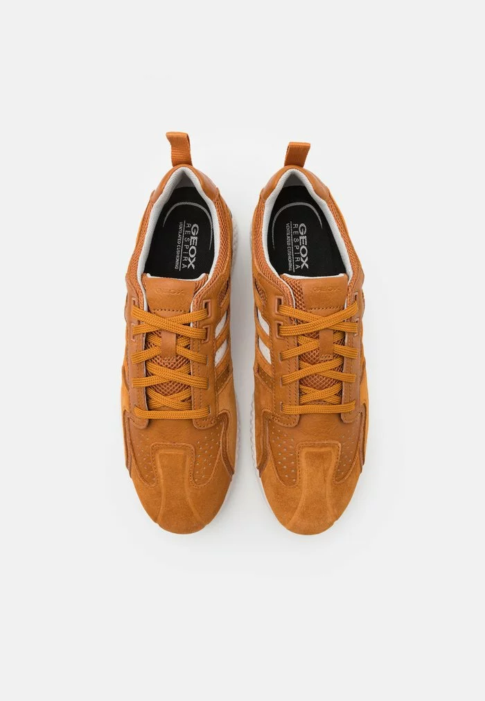 Geox U SNAKE - Baskets Basses - Dark Yellow/white – Image 4