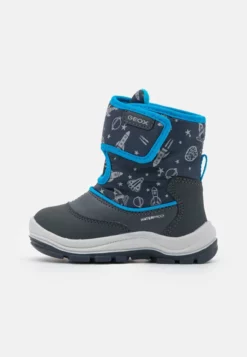 Geox FLANFIL BOY - Bottes De Neige - Navy/royal