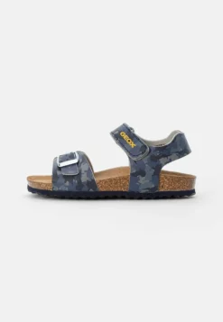 Geox GHITA BOY - Sandales - Grey/navy