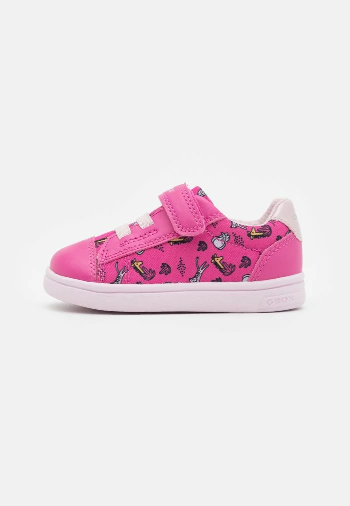 Geox DJROCK GIRL - Baskets Basses - Fuchsia/pink