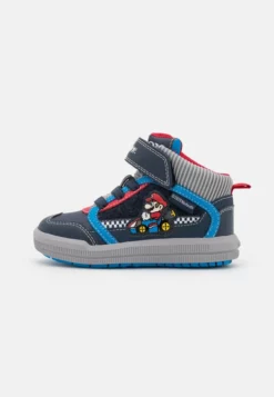 Geox NINTENDO MARIO KART JUNIOR AZACH BOY - Baskets Montantes - Dark Blue