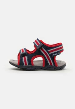 Geox AGASIM BOY - Sandales De Randonnée - Navy/red
