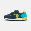 Geox ALBEN BOY - Baskets Basses - Navy/lime