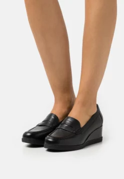 Geox ANYLLA WEDGE - Escarpins Compensés - Black
