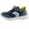 Geox BASKET WAVINESS - Baskets Basses - Navy Lime