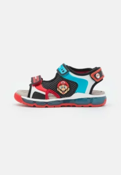 Geox NINTENDO SUPERMARIO JR - Sandales - Black/sky