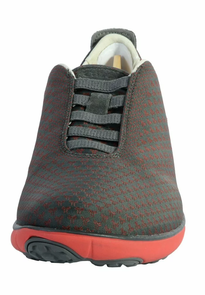 GEOX U JAQUARD - Baskets Basses - Antracite Rouge – Image 3