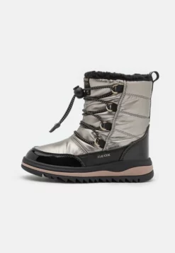 Geox ADELHIDE GIRL ABX - Bottes De Neige - Dark Gold/black