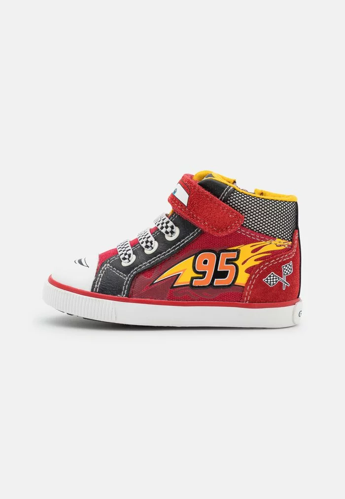 Geox DISNEY CARS KILWI BOY - Baskets Montantes - Red/black