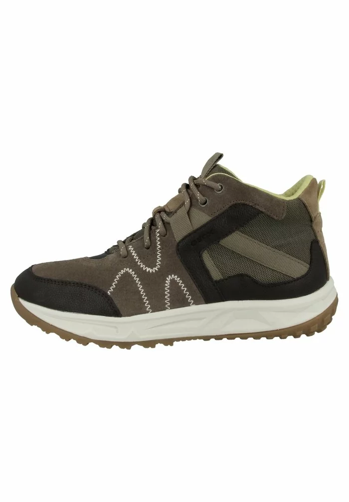 Geox DELRAY - Baskets Montantes - Dk Beige/olive