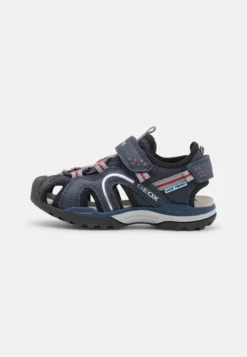 Geox JR BOREALIS - Sandales - Navy/red
